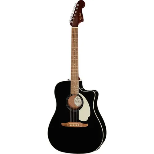 Fender CA STD Redondo CE IPG BLK - Dreadnought Westerngitarre - Dreadnought-Gitarre mit Cutaway und Elektronik, ideal für vielseitige Spielstile; ausgestattet mit hochwertiger Fichtendecke und integriertem Stimmgerät.