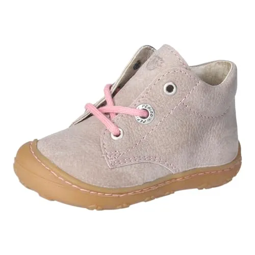 Ricosta Stiefel beige|rosa 18 EU – Bequeme Sneaker für Kinder - Hochwertige Stiefel in Größe 18 aus echtem Leder, mit Wechselfußbett und weit geschnitten für optimalen Tragekomfort. Ideal für kleine Abenteurer!