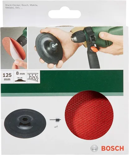 Bosch DIY Schleifteller (für Bohrmaschinen Ø 125 mm, Klettsystem) 2609256280