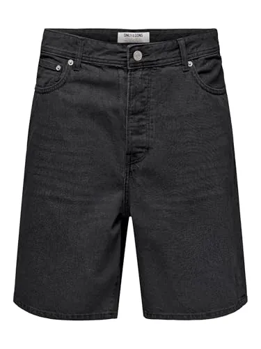 Only & Sons ONSFADE Mid Rise Jeans-Shorts für Herren - Stilvolle Jeans-Shorts mit geradem Schnitt, aus 100% Baumwolle gefertigt. Ideal für lässige Sommerlooks und vielseitig kombinierbar.