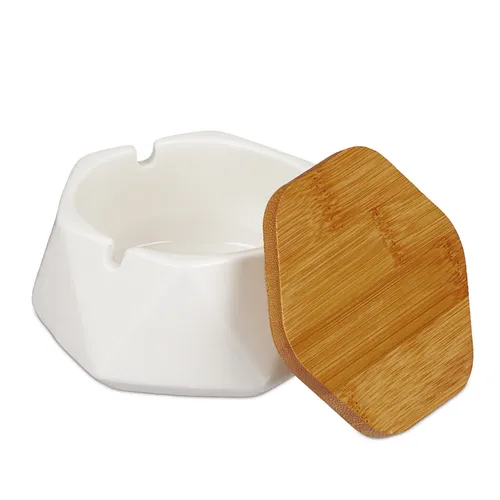 Aschenbecher Windaschenbecher Zigarettenhalter geometrisch 5er Set Tischascher