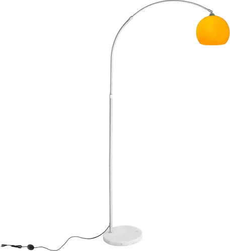 CCLIFE LED E27 Bogenlampe mit Marmorfuß in orange von CCLIFE