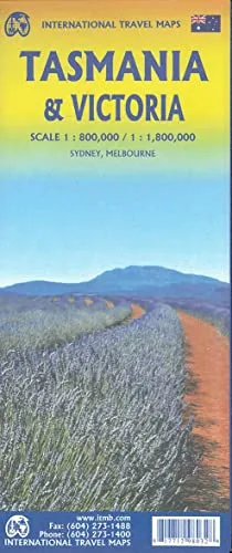 Tasmania Volcanoes: ITM Travel Reference Map