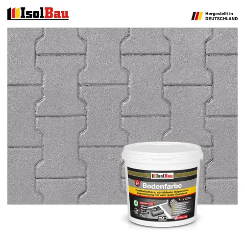 Bodenfarbe Betonfarbe Betongrau 7 kg Bodenbeschichtung Fußbodenfarbe RAL Farbe