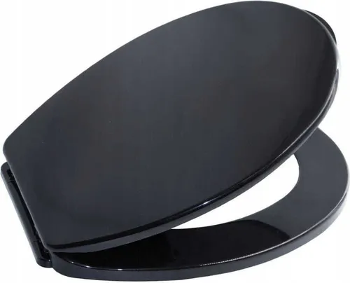 Schwarzer Toilettensitz für WC 44,5 x 36 cm Iris