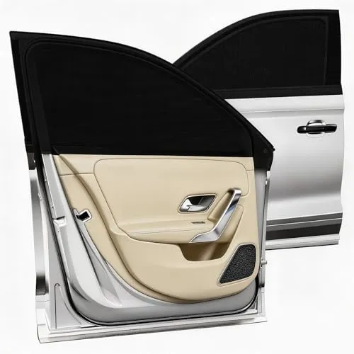 Sonnenschutz Auto (2 Stück), Sonnenschutz Auto Baby Doppelseitiges UV Schutz Autofenster Sonnenschutz, Reduziert Wärme und UV-Strahlung,für 95% der Autos, großes Auto, SUV-(110 * 48 cm)