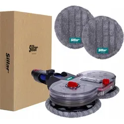 Sillar Moppbürste + 2 Mikrofasertücher für Dyson V7 V8 V10 V11 V15
