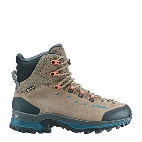 Lowa Damen Wanderschuhe RANDIR GTX MID Ws 221775 Trekkingschuh - Wanderschuhe in stein_petrol, wasserdicht dank GORE-TEX, ideal für anspruchsvolle Wanderungen und Outdoor-Abenteuer.