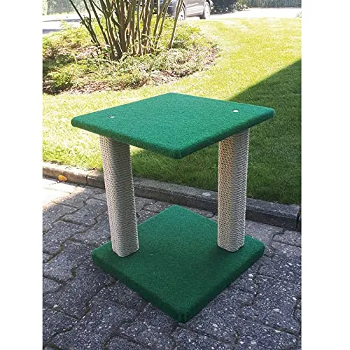 Clevercat Outdoormodell Terrasso Louis, Ideal für die überdachte Terrasse oder den Balkon. Outdoorkratzen für Ihren Stubentiger Made in Germany