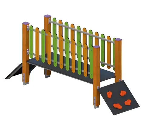 Balancierbrücke für Kinder - Spielplatz Hängebrücke - Ideal für Kinder von 1-11 Jahren, fördert die Motorik und das Gleichgewicht. Modernes Design, stabile Konstruktion, inklusive 2 Jahre Herstellergarantie.