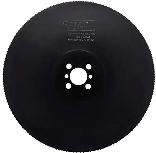 SMI Metall-Kreissägeblatt HSS-E Cobalt 350 x 3,0 x 40 mm 220 Zähne Sägeblatt Kreissägeblatt Metallsägeblatt geeignet für die Edelstahlbearbeitung