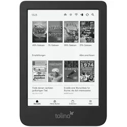 Tolino Shine 5 - 6 Zoll E-Book-Reader mit Bluetooth, kompaktes Design für unterwegs und Unterstützung des MOBI-Formats