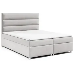 Best For Home Boxbett Trinity K-13, 180x200 cm, Silber in silber von Best For Home