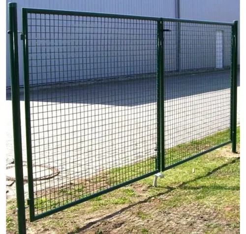 Apex Gartentor Doppelflügeltor 400x160 cm - Zauntore, robustes und stilvolles Doppelflügeltor in grün, ideal für sichere Gartenabgrenzungen.