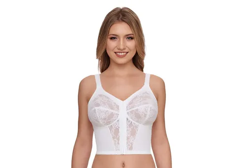 Susa Longline-BH 9606 in Weiß, Größe 90C - Funktionsunterwäsche mit optimaler Passform, aus einem bequemen Mix aus 65% Polyamid, 25% Elastan und 10% Baumwolle für höchsten Tragekomfort.