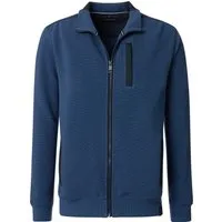 CASAMODA Sweatjacke Uni - Funktionsjacke mit sportlichem Design, normaler Passform und praktischen Einschubtaschen – ideal für aktive Freizeitgestaltung.