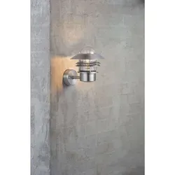 Nordlux Blokhus Up Wandleuchte Galvanised - Lampen für Küstengebiete, widerstandsfähig gegen Wind, Wasser, Sand und Salz. Ideal für den Außenbereich mit langlebigem Design.