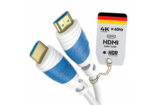 JAMEGA HDMI 2.0 Kabel High Speed mit Ethernet 4K HDR 2160p 3D Full U-HD ARC HDMI-Kabel, HDMI 2.0, HDMI Typ-A-Stecker auf HDMI Typ-A-Stecker (200 cm)