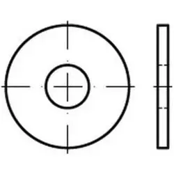 Scheibe DIN 9021/ISO 7093 10,5x30x2,5mm Edelstahl A5 blank