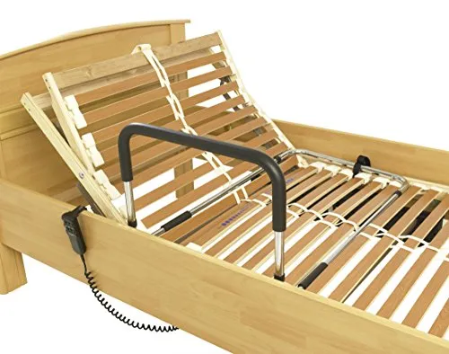 Höhenverstellbare Universelle Aufstehhilfe und Bettgriff - Aufstehhilfe für selbstständiges Aufrichten aus dem Bett, ideal für Betten mit Lattenrost. Schnell ohne Werkzeug montierbar und bis 100 kg belastbar.