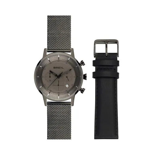 Herren Armbanduhr Brown Leather Strap 44mm