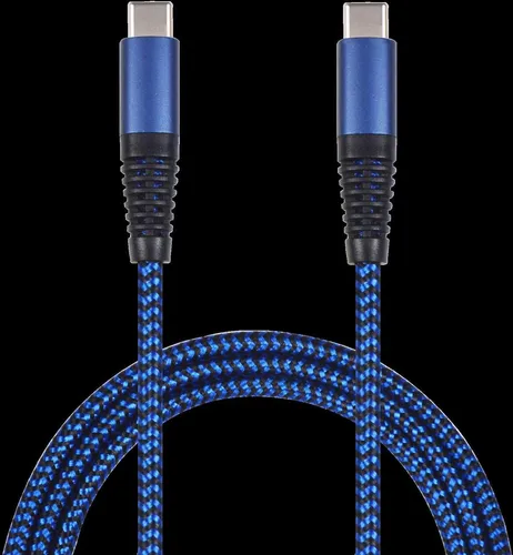 2GO USB Ladekabel - blau - 100cm USB Type-C auf USB Type-C