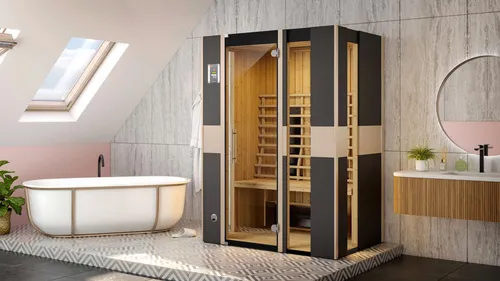 Weka Infrarotkabine MILA 2 - Infrarot-Wärmekabine für entspannende Wellnessmomente, energieeffizient und ideal für Zuhause.