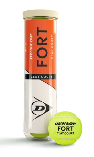 Dunlop Tennisbälle Fort Clay Court (Sandplatz) Dose 4er