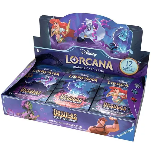 Disney Lorcana Ursulas Rückkehr 24 Booster Display Box Deutsch NEU - TCG OVP Displays, inklusive 24 Booster der spannenden Edition 