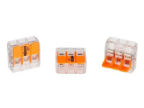 Wago Verbindungsklemme COMPACT 3-fach (50 Stück) (221-413)