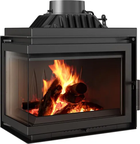 Eckamin Kamineinsatz Gusseisen Kratki SIMPLE 8kW von Kratki