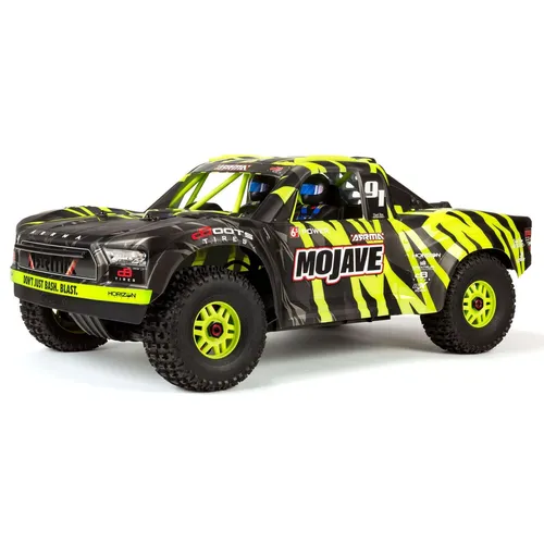 ARRMA RC Truck 1/7 MOJAVE 6S V2 - Schneller 4WD Desert Truck - App- & ferngesteuerte Lastwagen mit Spektrum Komponenten für bis zu 60 MPH Geschwindigkeit. Ideal für Abenteuer und Rennen im Gelände, bereit zum Fahren mit einem 6S LiPo Akku.