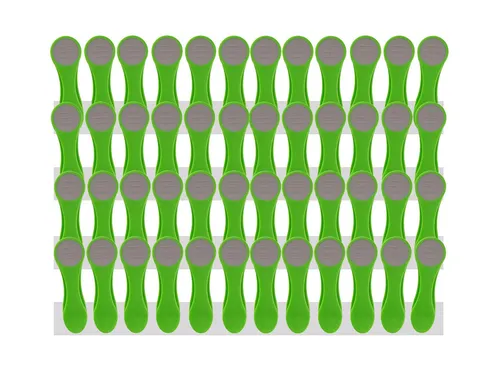 trendfinding Wäscheklammern 48 Wäscheklammern mit Edelstahlfedern und Softgrip Grau, Mit neuester Klammertechnik für empfindliche Wäsche