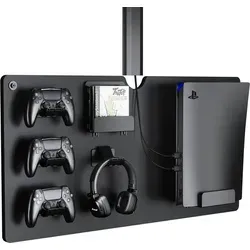 Wandplank für Spielkonsolen, Controller und Headset