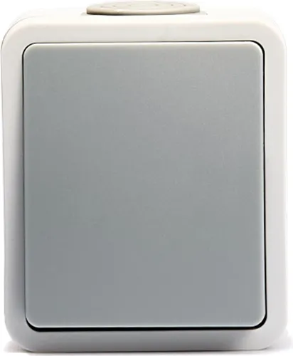 Feuchtraum Wechselschalter McPower ''Fix'', Steckanschluss, IP54, 250V/10A, AP