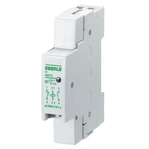 Eberle Controls Inst.-Relais IR 490 72 - Leistungsschalter mit 16 A Bemessungsstrom, ideal für zuverlässige Steuerung in Installationen, einfach auf DIN-Schiene montierbar.