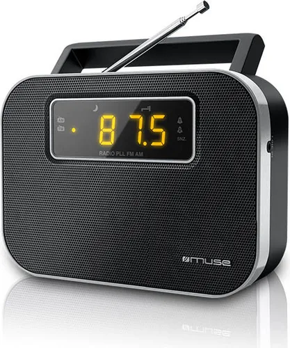 Muse M-081R Juodas Tragbares Radio mit Alarmfunktion
