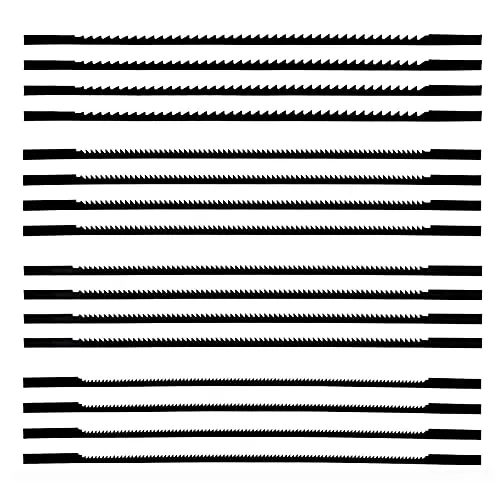 SoundZero 14 Sägeblätter für Stichsägeblätter, ideal 10/15/18/24 Zähne, zum Sägen von Holz, Kunststoff, Schaumstoff, Weichmetall