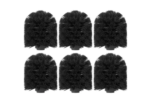 Wellgro WC-Reinigungsbürste 6er SET Ersatz Bürstenköpfe - Toilettenbürsten 6er SET WELLGRO Ersatz Bürstenköpfe, einfaches Wechseln für gründliche Reinigung, passend für WELLGRO Edelstahl WC-Bürste, wahlweise in Schwarz oder Weiß.