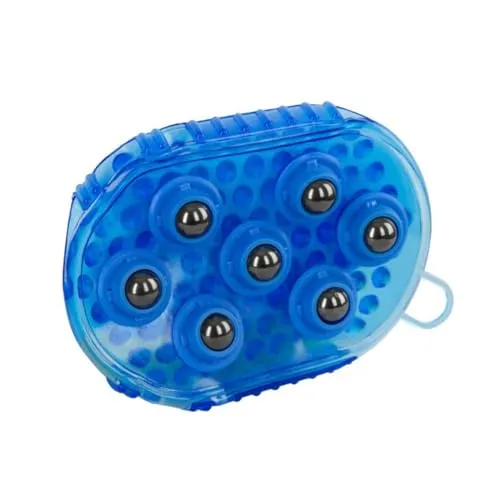 Kerbl Magnet-Massage-Striegel royalblau