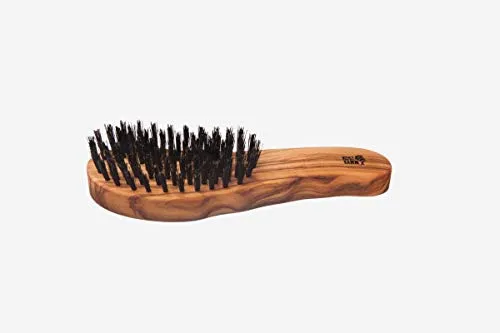 Kost Kamm Langhaarpflegebürste - Haarstyling Geräte & Styling Zubehör, ergonomisch geformte Bürste aus Olivenholz mit Wildschweinborsten für optimale Pflege und gleichmäßige Verteilung von Fett bis in die Haarspitzen.