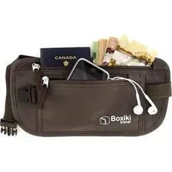 Boxiki Reise-Geldgürtel, RFID-blockierend, für Damen und Herren, sicherer Geldbeutel für Reisepass, Geld und Telefon.