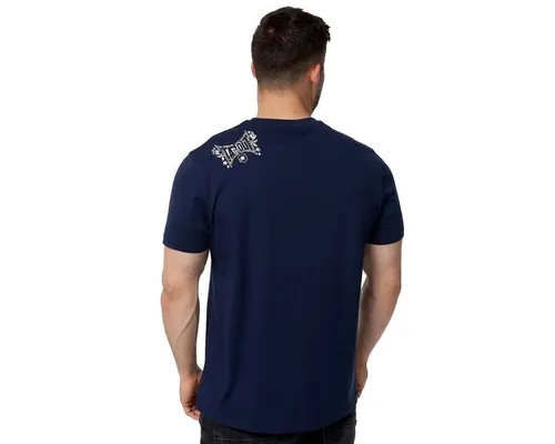 TAPOUT T-Shirt Westlake 3XL - Blau - Herren-Sweatjacke aus 100% Baumwolle, ideal für lässige Looks. Regular Fit und Rundhalsausschnitt sorgen für hohen Tragekomfort.