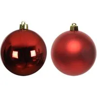 Produktbild Marelida Christbaumkugeln Weihnachtskugeln Christbaumschmuck Kunststoff 4cm Rot 16St