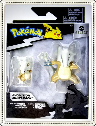 Pokemon PKW2774 Select Evolution 2er-Pack - 2 Cubone & Marowak Battle Figuren, authentische Details und einzigartiges Finish für Sammler und Spieler