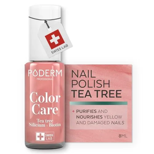 PODERM Teebaum-Nagellack Color Care Roségold Glänzend