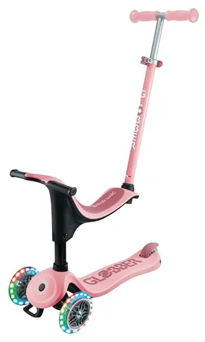 Globber Dreirad GO UP Sporty (452-710-4) - Roller / Kickboards, vielseitig einsetzbares Dreirad mit verstellbarem Sitz für Kinder von 15 Monaten bis 6 Jahren.
