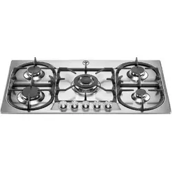 Bertazzoni La Germania P9101D9X/19 Kochfeld Edelstahl Integriert 90 cm Gaskochfeld 5 Zone(n) - Silber