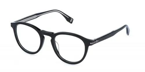 Police VPLR63 Brille, glänzend schwarz, regulär, Unisex, Erwachsene