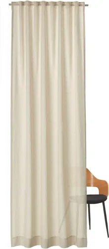 SCHÖNER WOHNEN-Kollektion Vorhang Breeze, transparent beige - Gardinen mit verdeckten Schlaufen, 125x250 cm, in edler Leinenoptik und pflegeleicht, ideal für eine stilvolle Fensterdekoration.